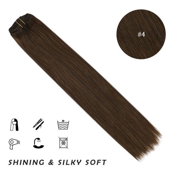 clip in hair extensions seamless hair extensions clip in clip in weave 100% human hair real remy clip hair extensions