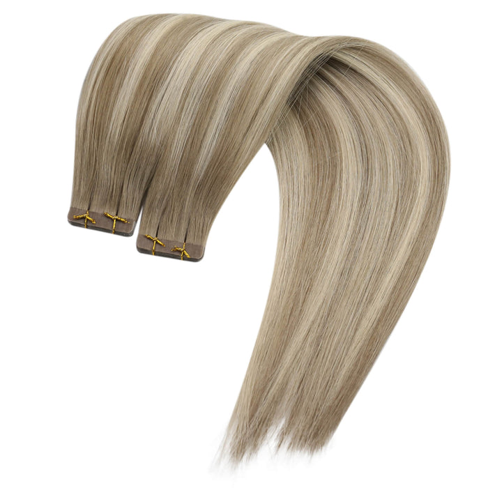 Virgin Hair tape in hair extensions, sunny hair Virgin Hairtape in extensions, hair tape extensions Virgin Hair,